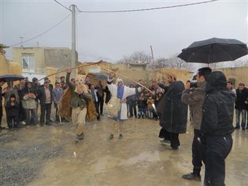 دهم بهمن و برپایی مراسم کوسه ناقالی در روستای خان آباد