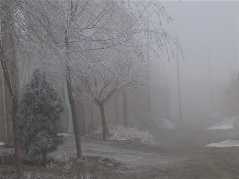 طبیعت زمستانی از روستاهای ساوه